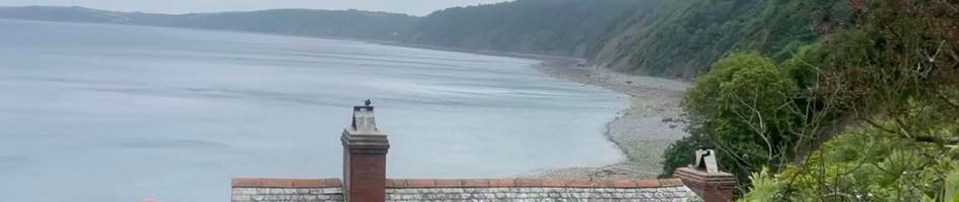View over Clovelly sea front