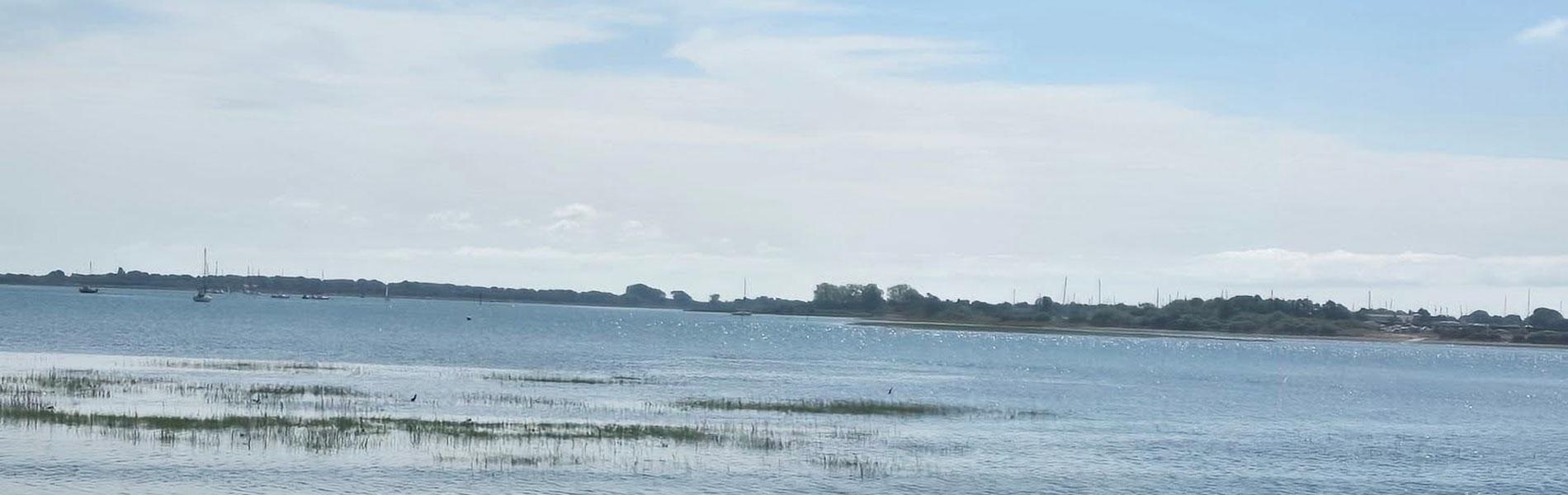 Calm sea water at Langstone