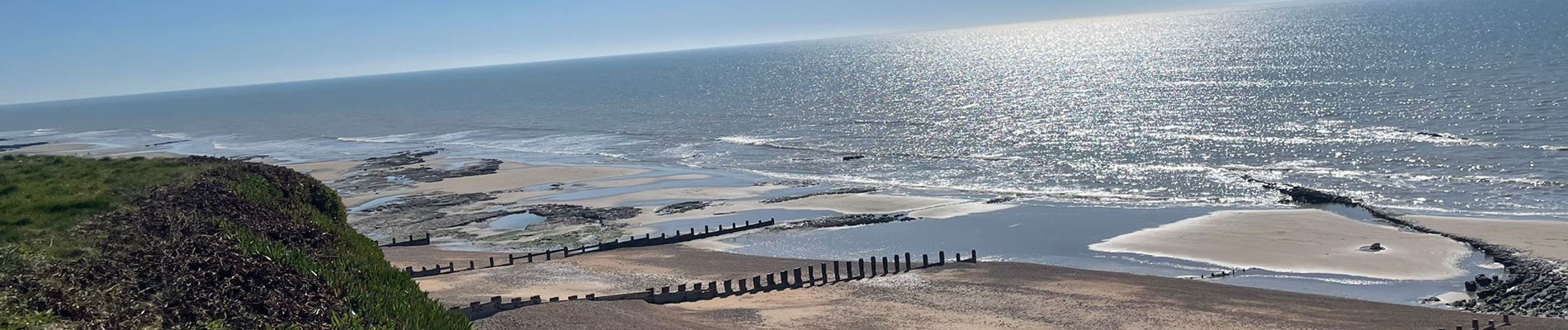 View looking down onto St Leonard's beach