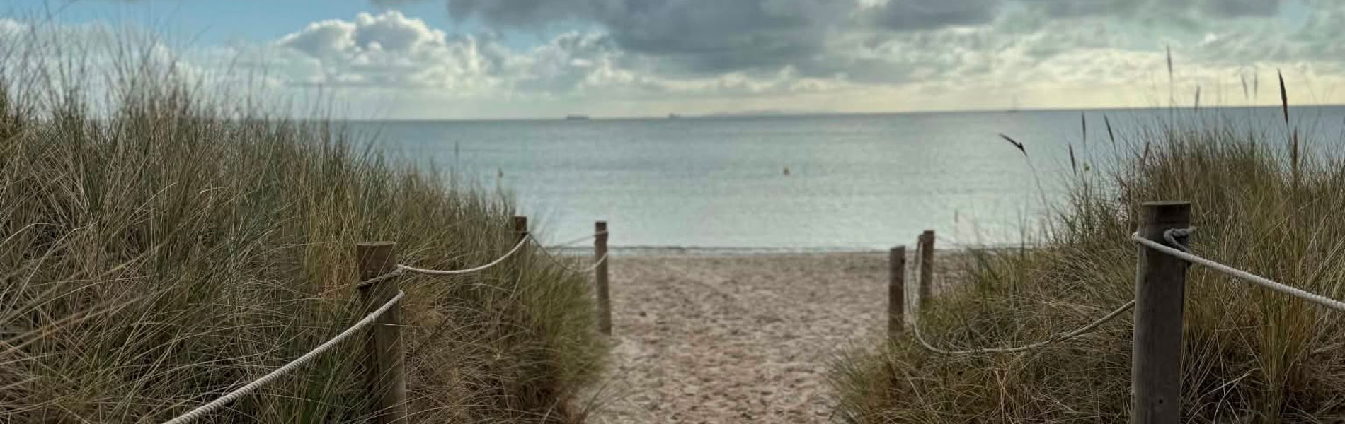 Sandy Studland Beach in Dorset