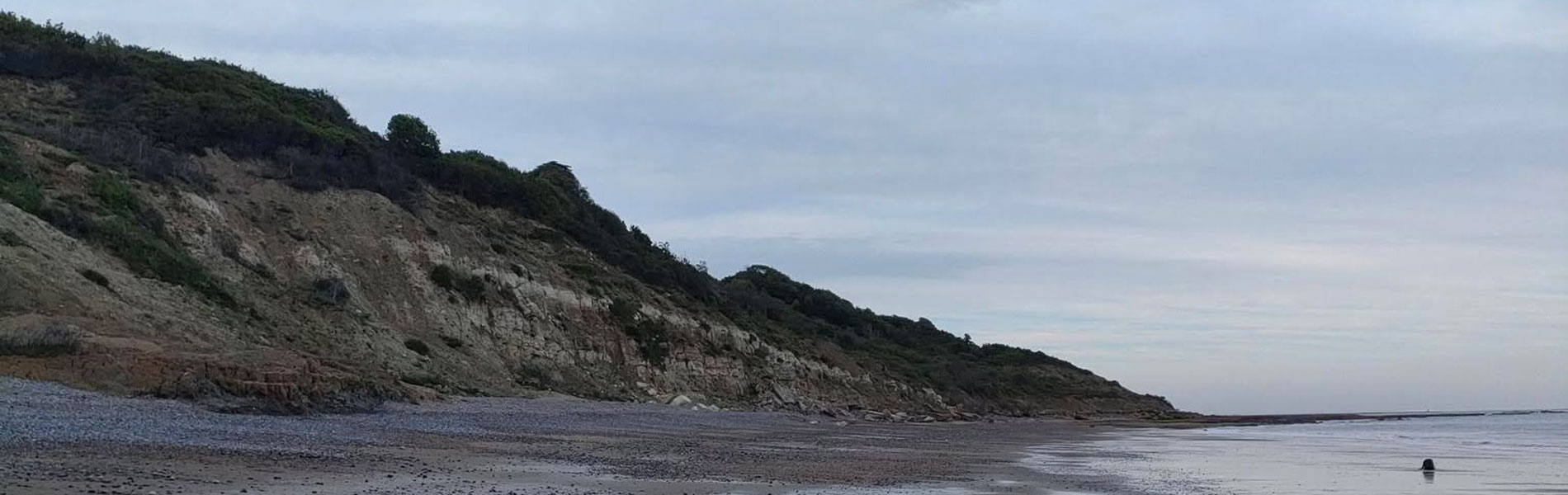 White cliff bay Isle of Wight sea front