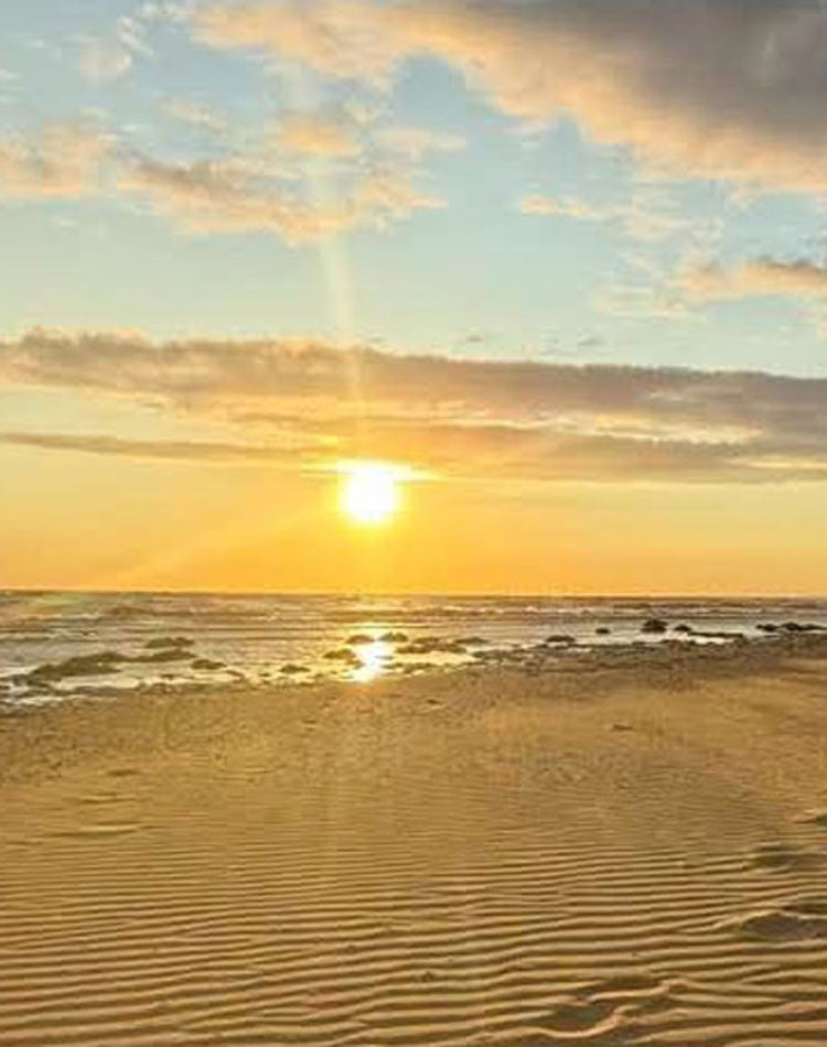 Sandy beach at Burnham on Sea